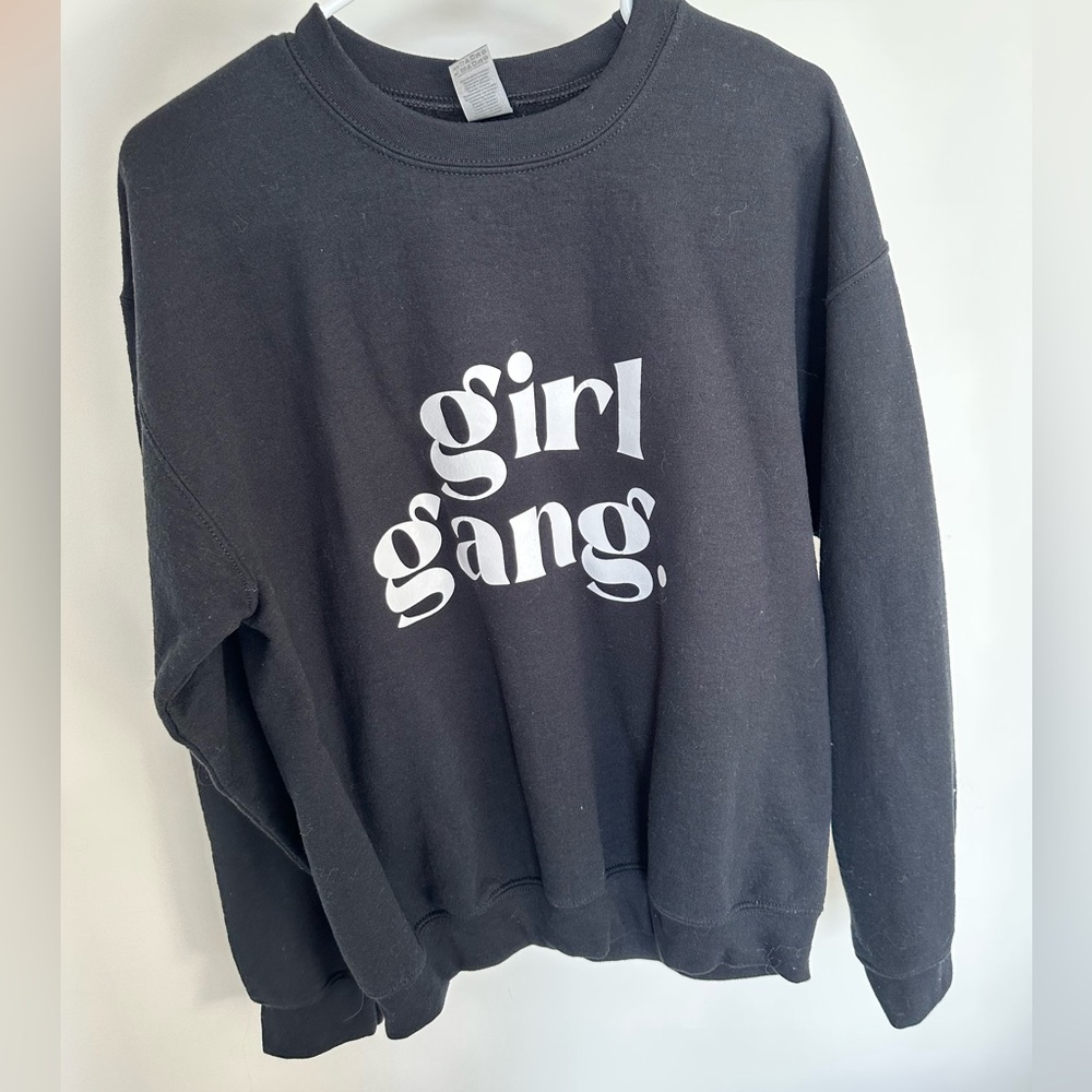 black crew neck